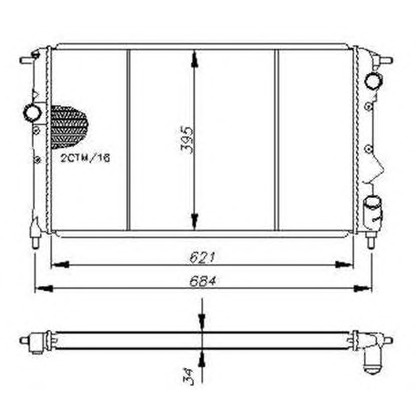 Photo Radiateur, refroidissement du moteur NRF 54650