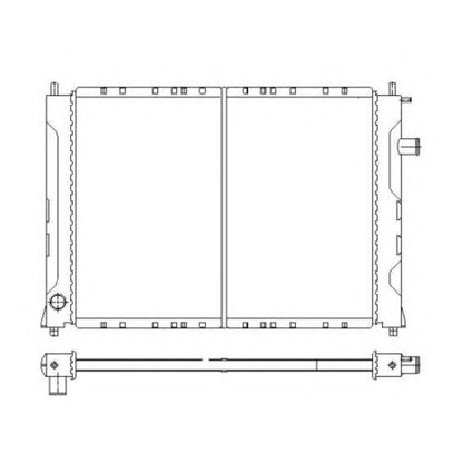 Фото Радиатор, охлаждение двигателя NRF 55326