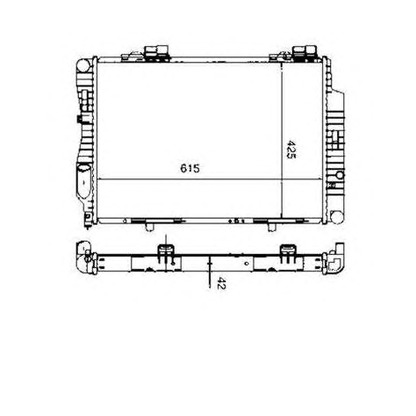 Foto Radiatore, Raffreddamento motore NRF 55333