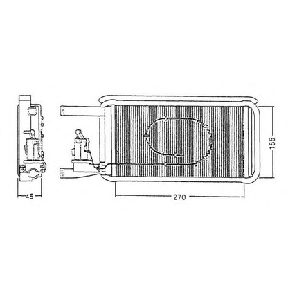 Foto Scambiatore calore, Riscaldamento abitacolo NRF 58044