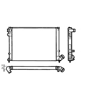 Foto Kühler, Motorkühlung NRF 58076