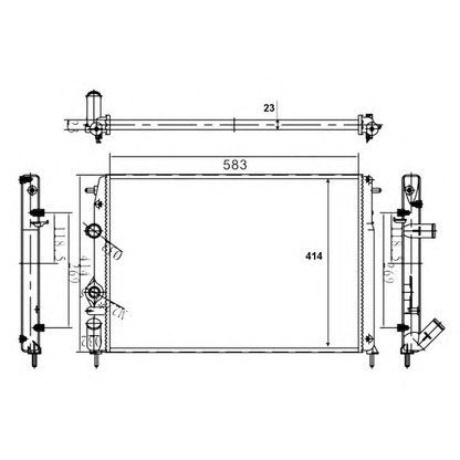 Photo Radiateur, refroidissement du moteur NRF 58106A