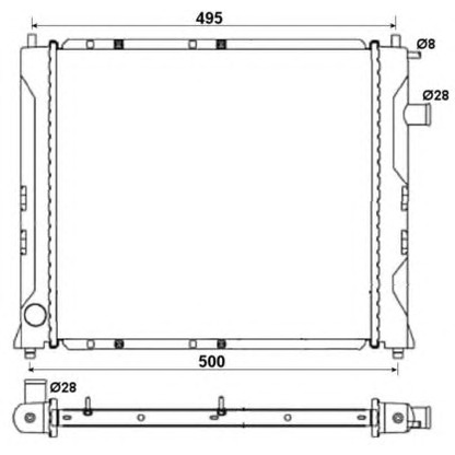 Photo Radiateur, refroidissement du moteur NRF 58107