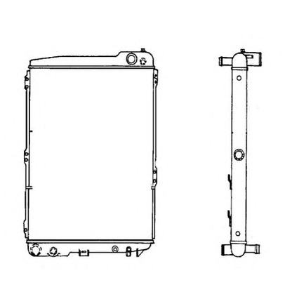 Photo Radiator, engine cooling NRF 58110