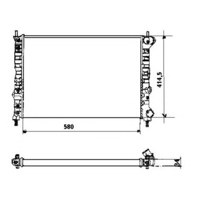 Foto Radiatore, Raffreddamento motore NRF 58169