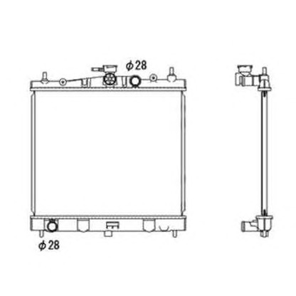 Photo Radiator, engine cooling NRF 58187