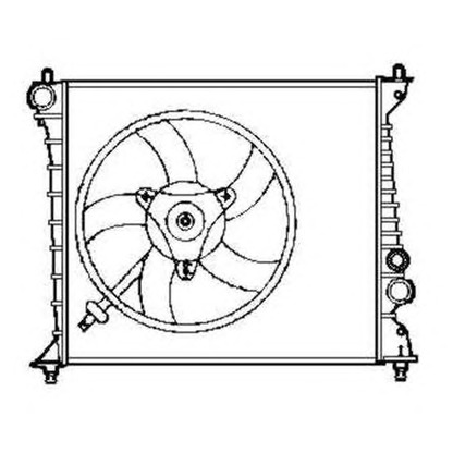 Photo Radiateur, refroidissement du moteur NRF 58257