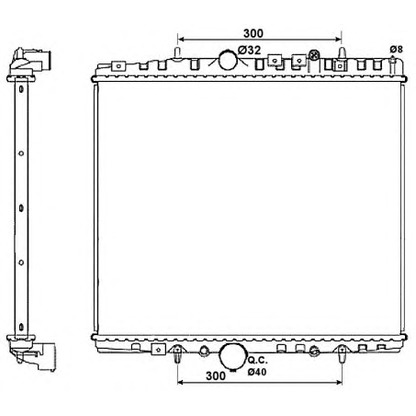 Photo Radiateur, refroidissement du moteur NRF 58315