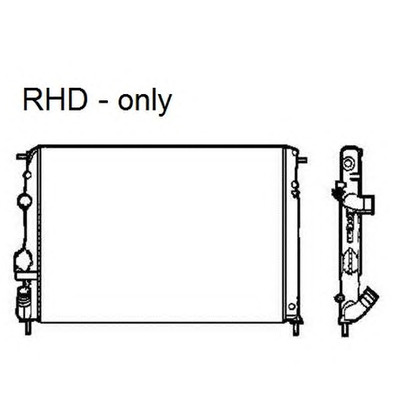 Photo Radiateur, refroidissement du moteur NRF 58326