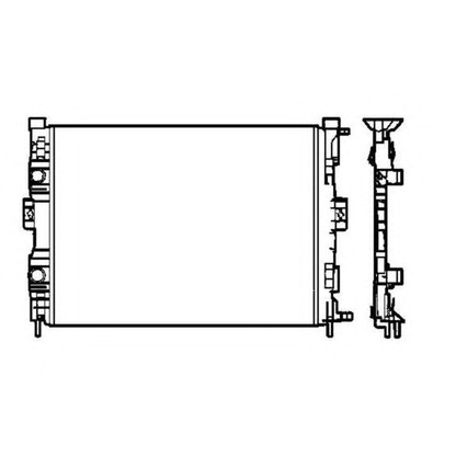 Фото Радиатор, охлаждение двигателя NRF 58328