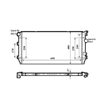 Photo Radiateur, refroidissement du moteur NRF 58339