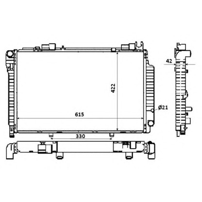 Foto Radiatore, Raffreddamento motore NRF 58350