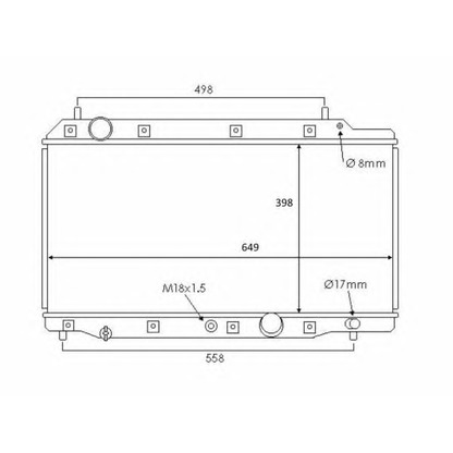 Photo Radiator, engine cooling NRF 58383