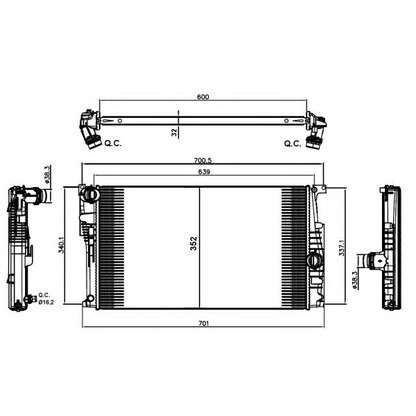 Foto Kühler, Motorkühlung NRF 58411