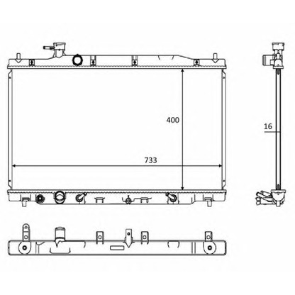 Photo Radiateur, refroidissement du moteur NRF 58469