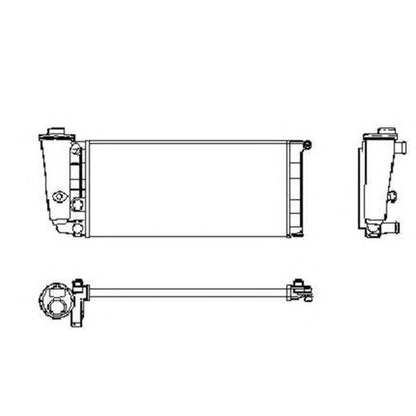 Foto Radiatore, Raffreddamento motore NRF 58781