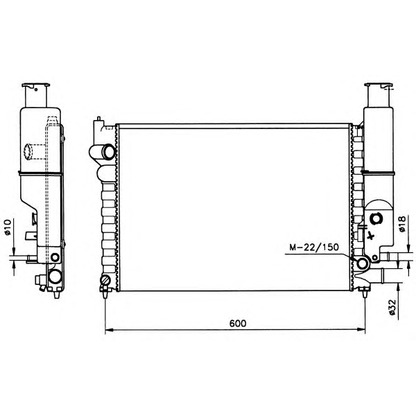 Foto Radiatore, Raffreddamento motore NRF 58802