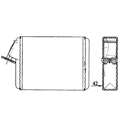 Foto Scambiatore calore, Riscaldamento abitacolo NRF 58840