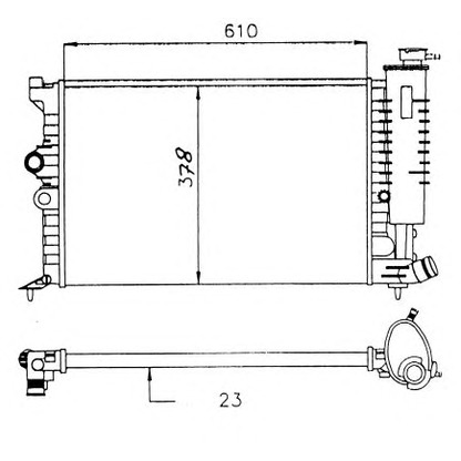 Photo Radiateur, refroidissement du moteur NRF 58913