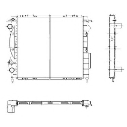 Photo Radiator, engine cooling NRF 58934