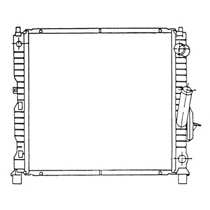 Foto Radiador, refrigeración del motor NRF 58942