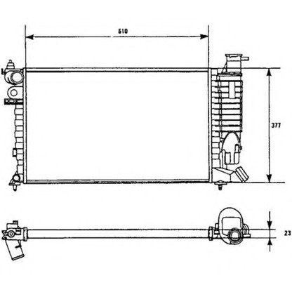 Photo Radiateur, refroidissement du moteur NRF 58961