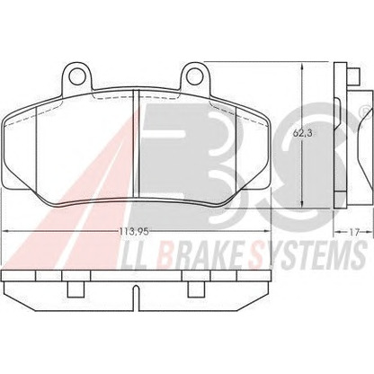 Foto Kit pastiglie freno, Freno a disco A.B.S. 36177