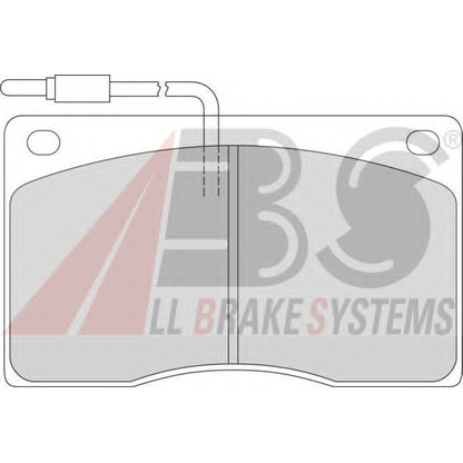 Photo Brake Pad Set, disc brake A.B.S. 363411