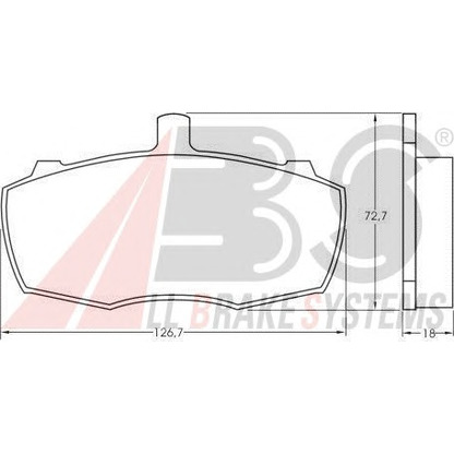 Photo Brake Shoe Set A.B.S. 36504