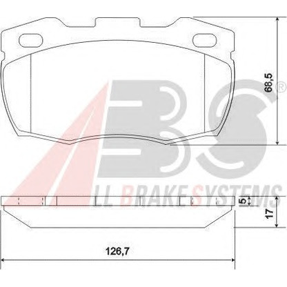 Foto Kit pastiglie freno, Freno a disco A.B.S. 36696OE