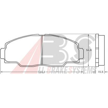 Photo Brake Pad Set, disc brake A.B.S. 36760