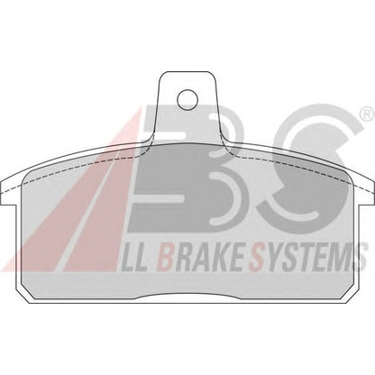 Photo Brake Pad Set, disc brake A.B.S. 36851