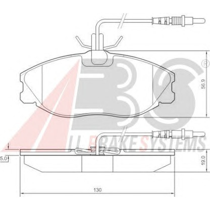 Foto Kit pastiglie freno, Freno a disco A.B.S. 36977OE