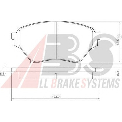 Photo Brake Pad Set, disc brake A.B.S. 37191OE