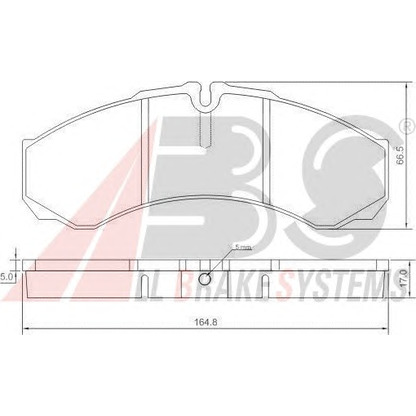 Foto Kit pastiglie freno, Freno a disco A.B.S. 37299OE