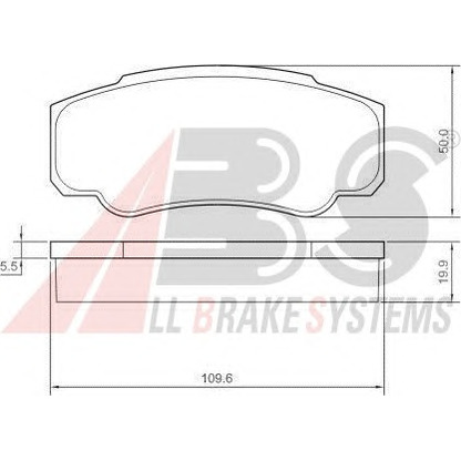 Photo Brake Pad Set, disc brake A.B.S. 37333OE