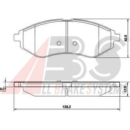 Foto Kit pastiglie freno, Freno a disco A.B.S. 37352OE