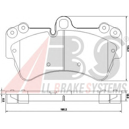 Photo Brake Pad Set, disc brake A.B.S. 37391OE