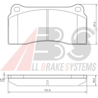 Photo Brake Pad Set, disc brake A.B.S. 37441OE