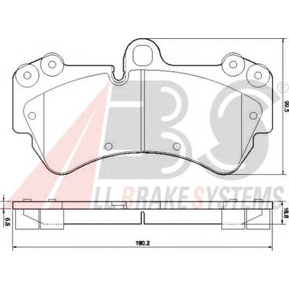 Photo Brake Pad Set, disc brake A.B.S. 37445OE