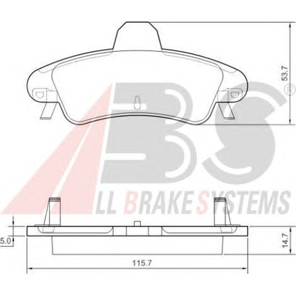 Photo Brake Pad Set, disc brake A.B.S. 37497OE