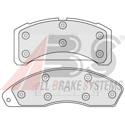 Photo Brake Pad Set, disc brake A.B.S. 38152