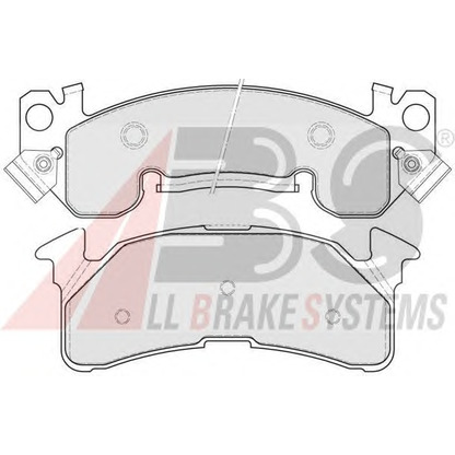 Photo Brake Pad Set, disc brake A.B.S. 38153