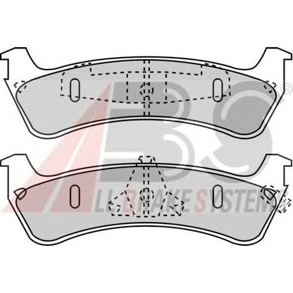 Photo Brake Pad Set, disc brake A.B.S. 38667