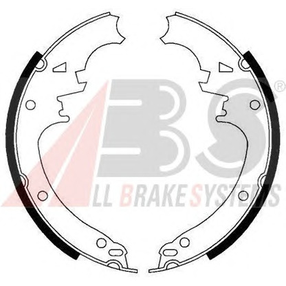 Photo Brake Shoe Set A.B.S. 40462