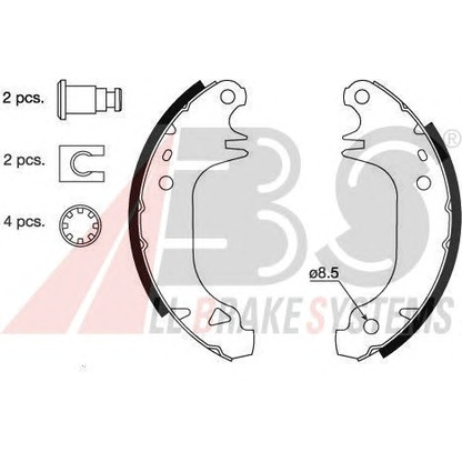 Photo Brake Shoe Set A.B.S. 8302