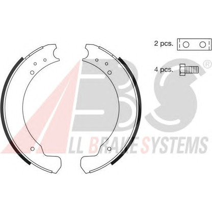 Photo Brake Shoe Set A.B.S. 8619