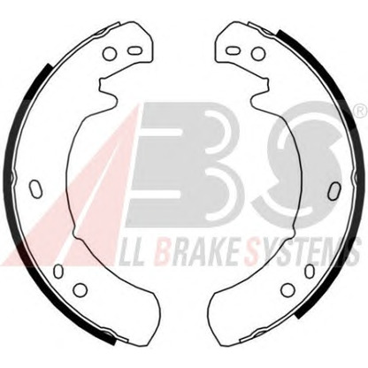 Photo Brake Shoe Set, parking brake A.B.S. 8955