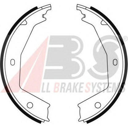 Photo Brake Pad Set, disc brake A.B.S. 9060