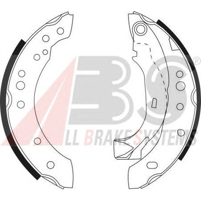 Photo Brake Pad Set, disc brake A.B.S. 9127